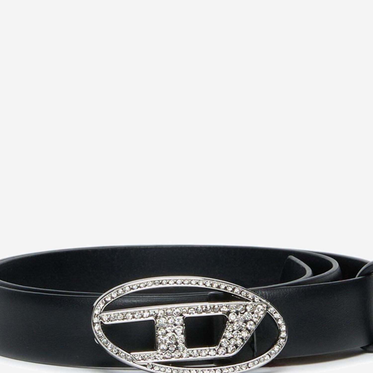 CINTURA B1DRCRYSTAL IN PELLE J02524 KXBLRK900 DIESEL KIDS 