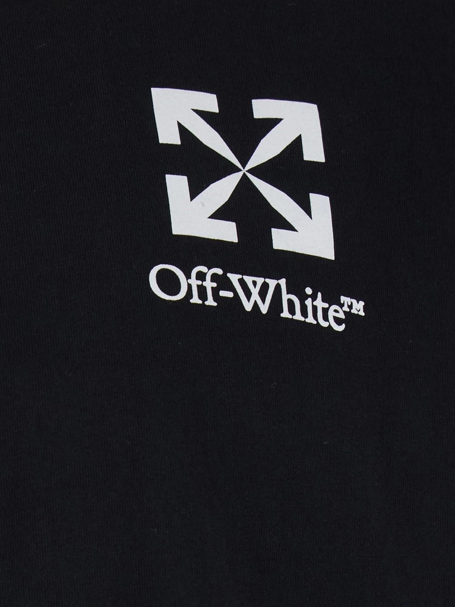 T-SHIRT IN COTONE CON LOGO 44MAA027S26J00B 001 OFF-WHITE 