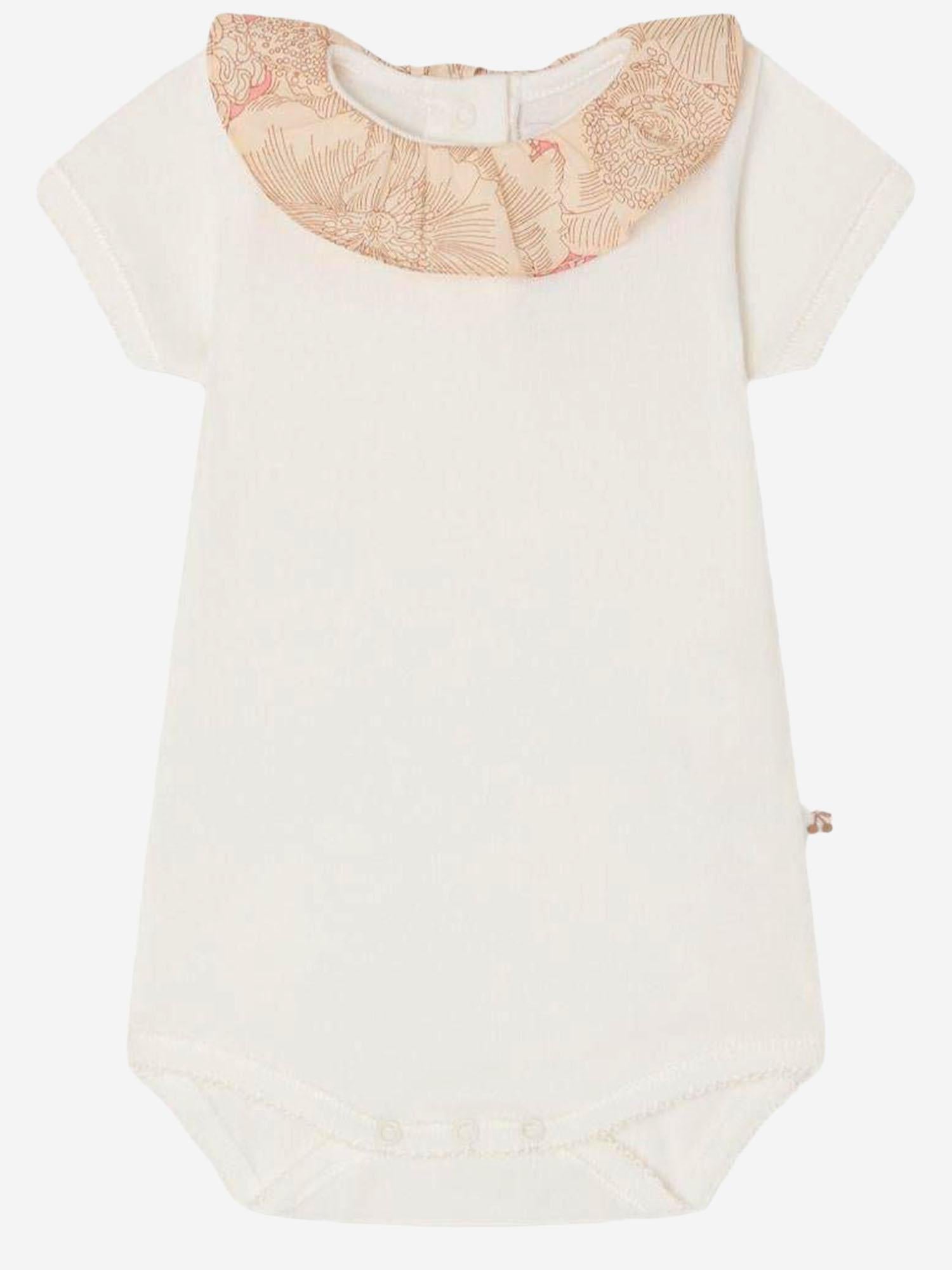 BODY IN COTONE CON COLLETTO A CONTRASTO S06NUNK00007 002 BONPOINT KIDS 