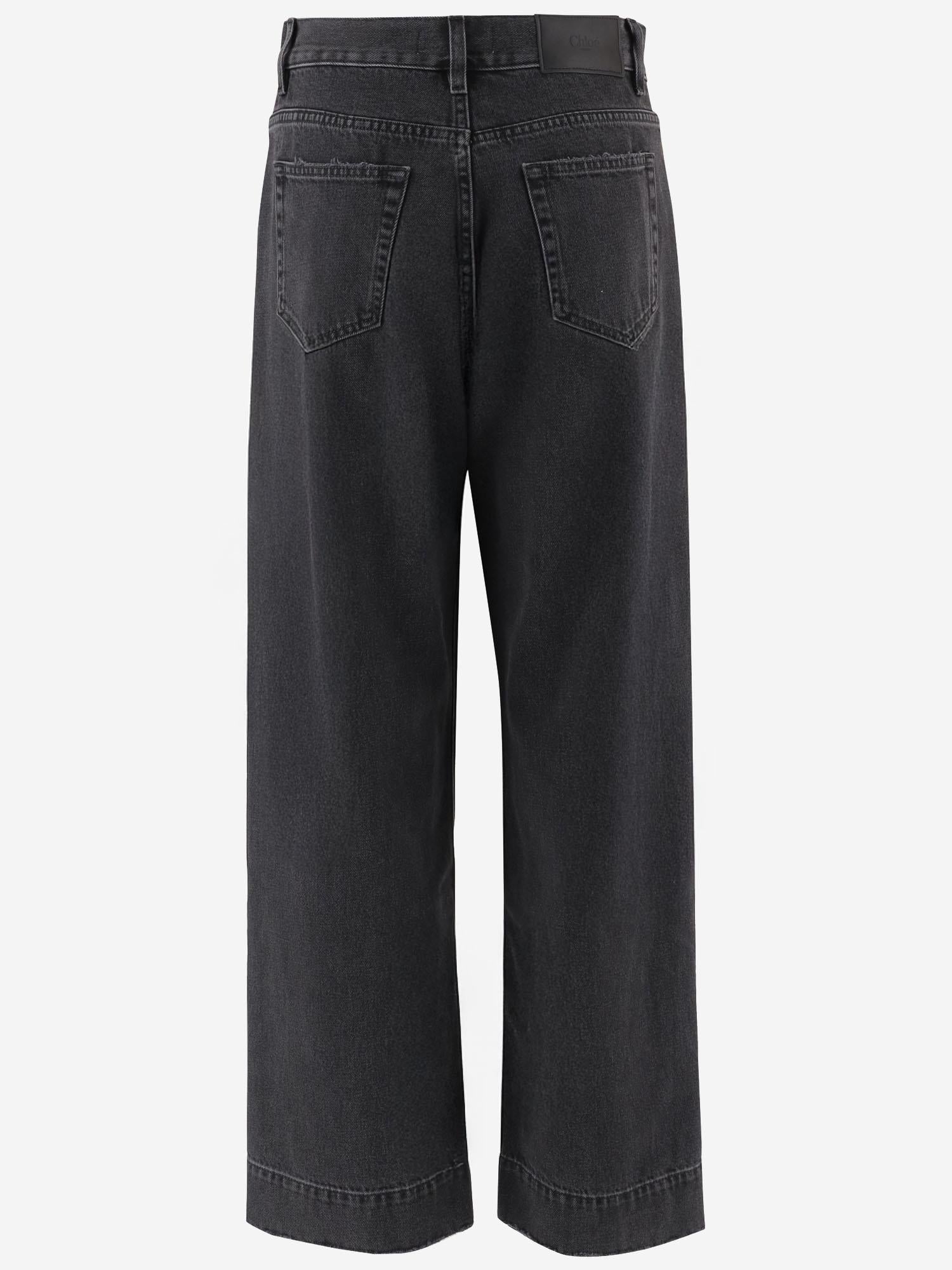 JEANS CORTI A VITA ALTA IN DENIM CH26SDP43157 004 CHLOE 