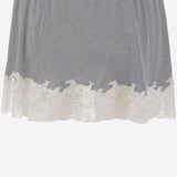 GONNA IN SETA RICICLATA CON BORDO IN PIZZO MG2644 19E1F0031 MIU MIU 