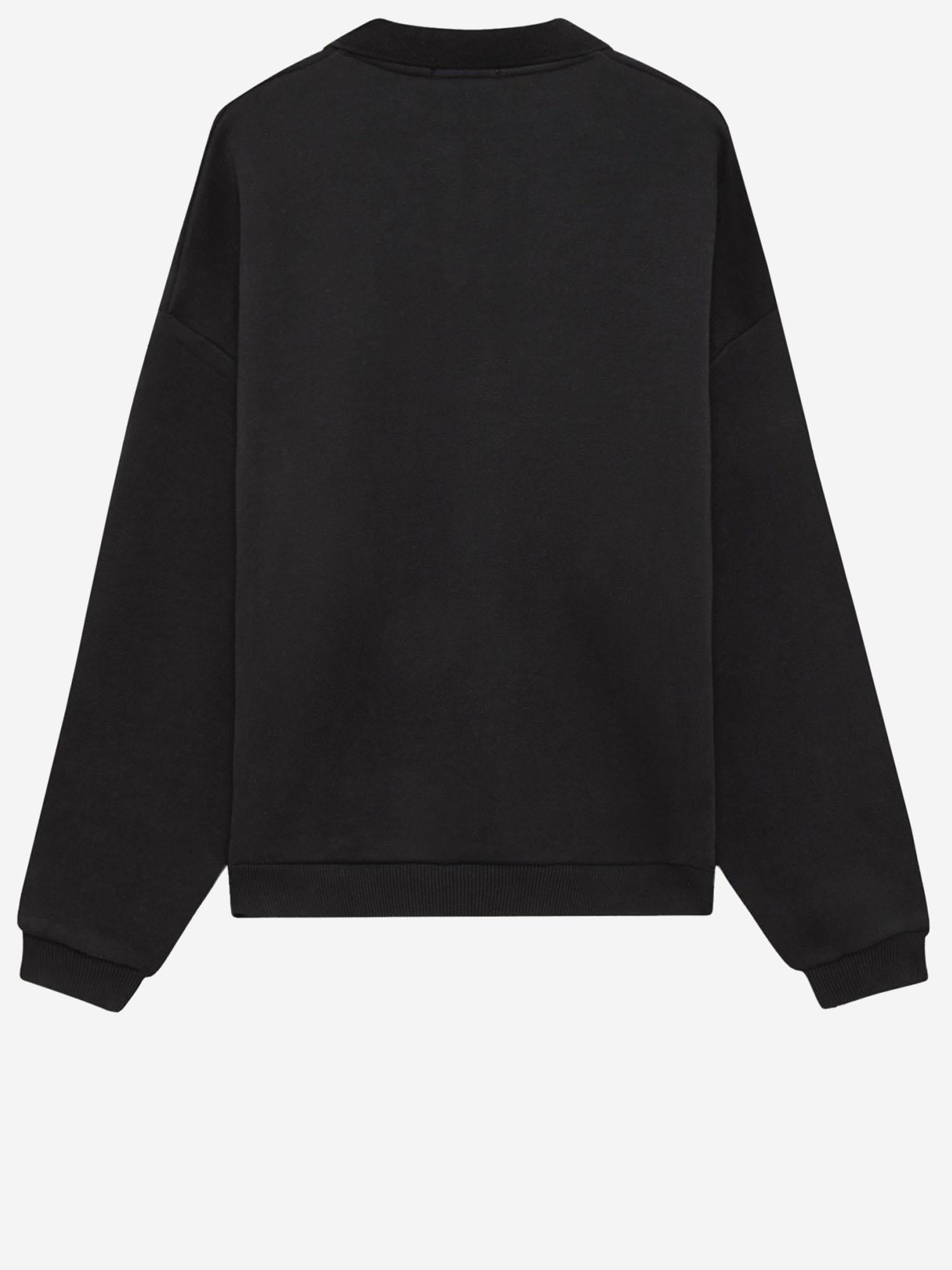 FELPA IN COTONE CON LOGO SWPX034K JERSEYBLACK AUTRY 