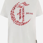T-SHIRT IN COTONE CON STAMPA 80PAHT17 CJ500QT5 JUST CAVALLI 