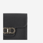 Portafoglio compatto French 220961 002NEROFLAMERED SALVATORE FERRAGAMO 