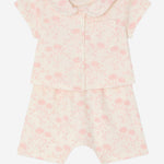 SET LAELIA IN COTONE CON MOTIVO A FIORI S06NNIK00012 521 BONPOINT KIDS 