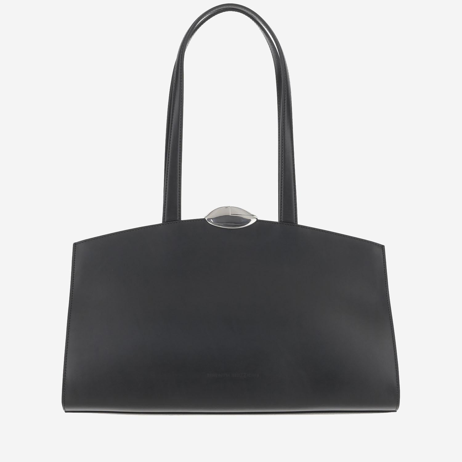 BORSA SERENA IN PELLE SERENA NERO BENEDETTA BRUZZICHES 