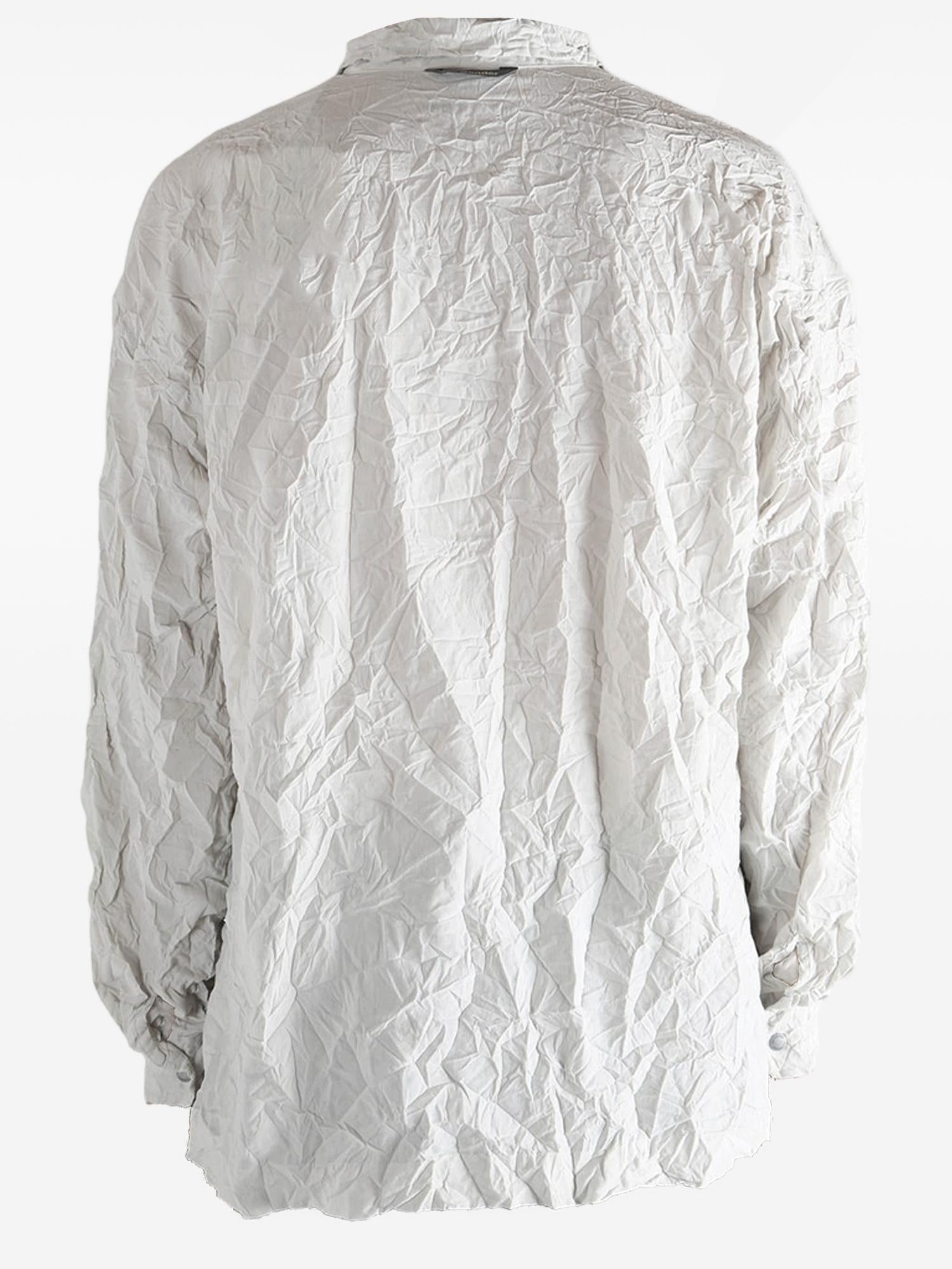 CAMICIA IN NYLON CON LAVORAZIONE INCRESPATA 5746183051 032 AND WANDER 