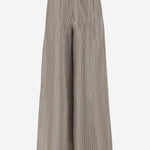 PANTALONI IN SETA CON MOTIVO A RIGHE LADINO 002 MAX MARA 