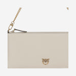 POCHETTE IN PELLE CON LOGO 102747 A0F1Z14Q PINKO 