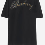 T-SHIRT IN COTONE CON LOGO 8119183 BLACK BURBERRY 