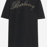 T-SHIRT IN COTONE CON LOGO 8119183 BLACK BURBERRY 