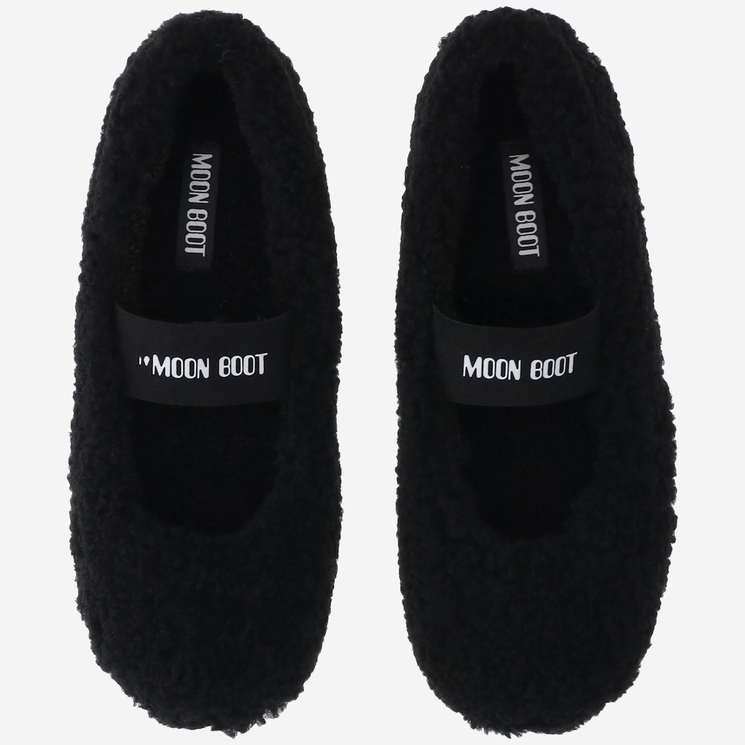 BALLERINE IN SHEARLING CON LOGO 2400010 N001 MOON BOOT 