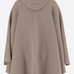 CAPPA IN MISTO CASHMERE CON TASCA A MARSUPIO 843523 V33N09713 BOTTEGA VENETA 