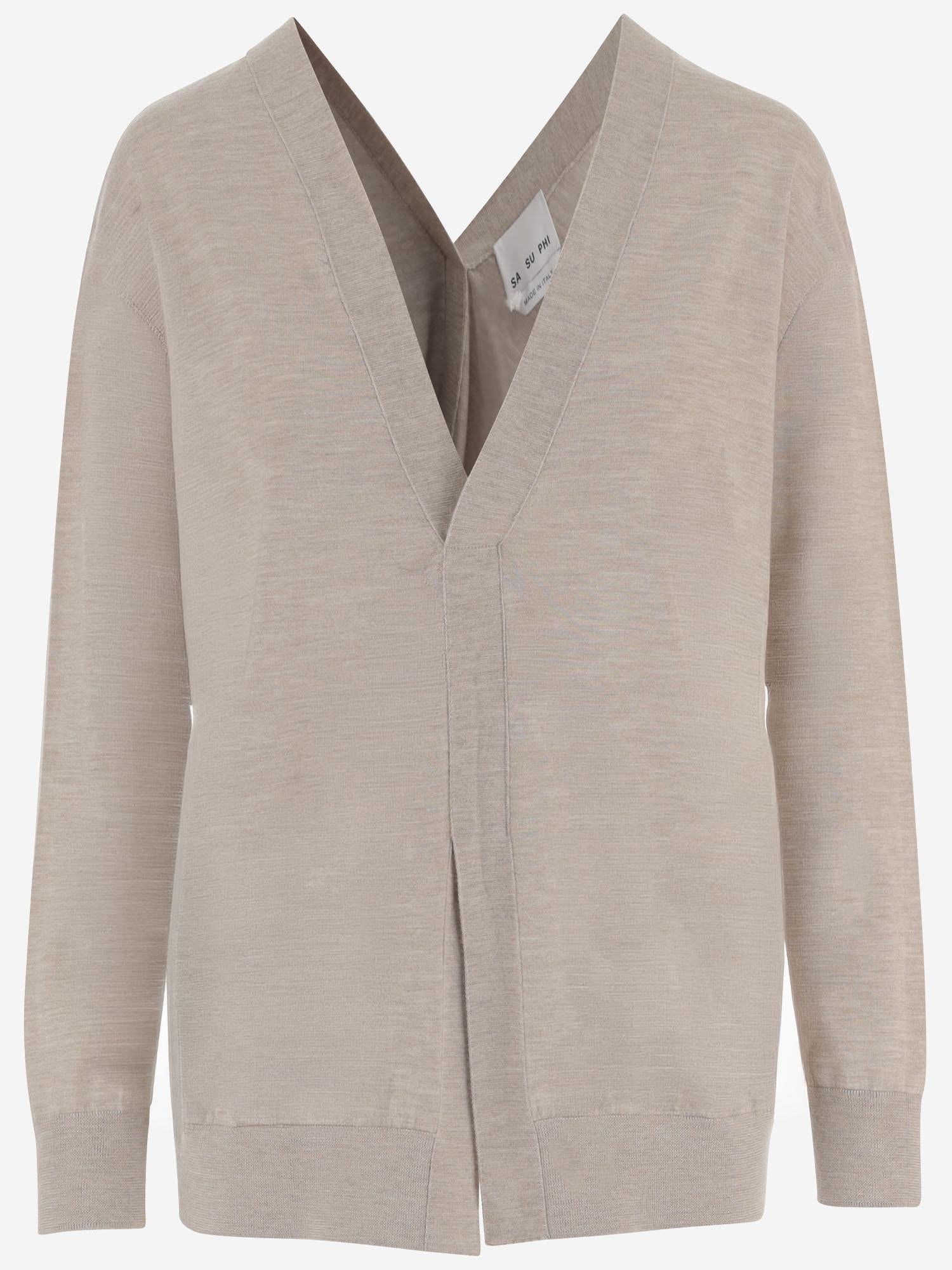 MAGLIA IN MISTO CASHMERE E SETA S26673 0820 SASUPHI 