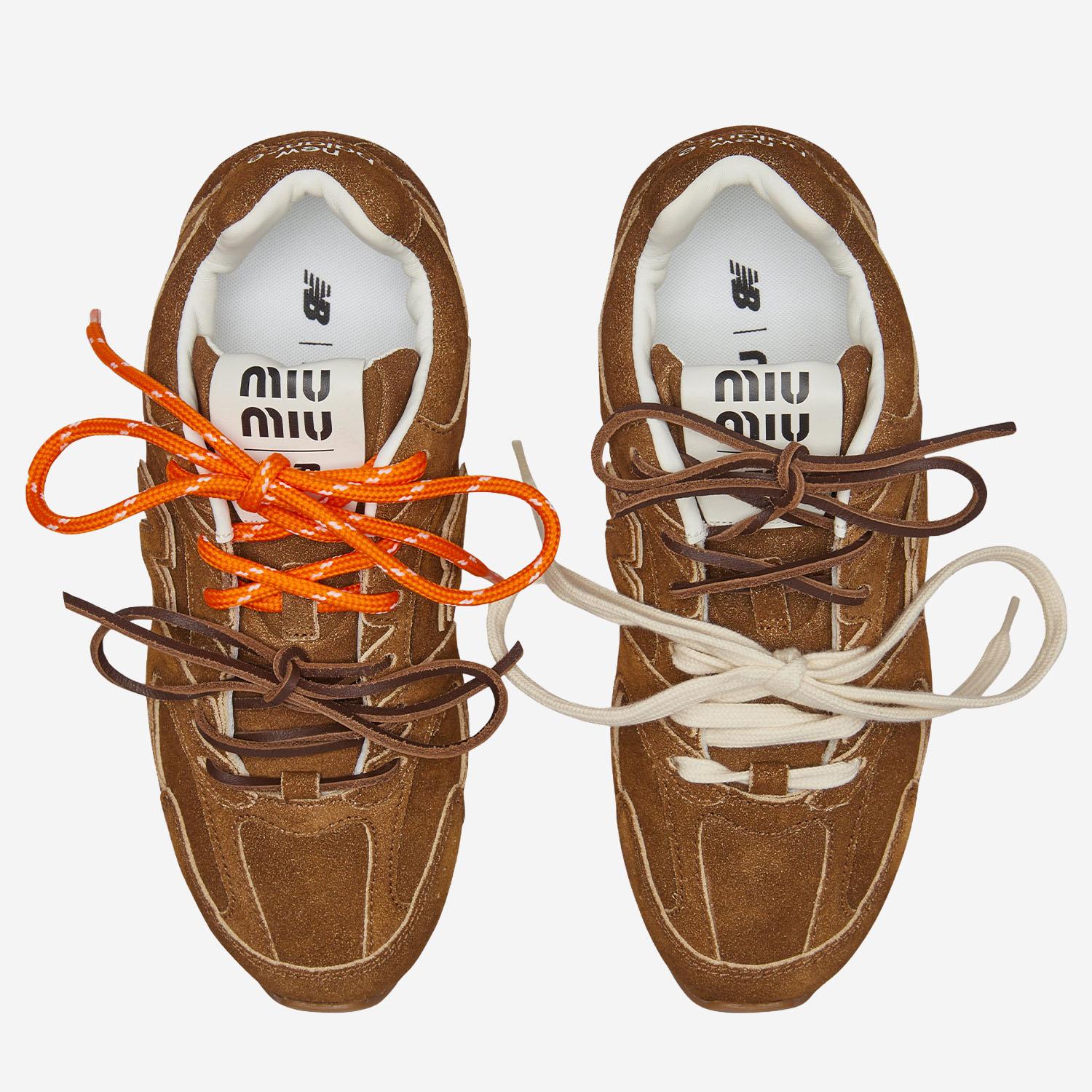 SNEAKERS NEW BALANCE X MIU MIU 530 SL IN SUEDE 5E165E Z5OF0401 MIU MIU 