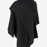 PONCHO IN LANA E CASHMERE K016 CMYNBLACK NICCOLO PASQUALETTI 