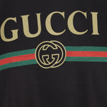 T-SHIRT IN COTONE E SETA CON LOGO 864626 XJHUF1152 GUCCI 