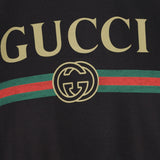 T-SHIRT IN COTONE E SETA CON LOGO 864626 XJHUF1152 GUCCI 