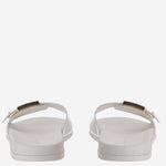 Sandali slide Buckle con logo 157872 100 TORY BURCH 