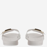 Sandali slide Buckle con logo 157872 100 TORY BURCH 