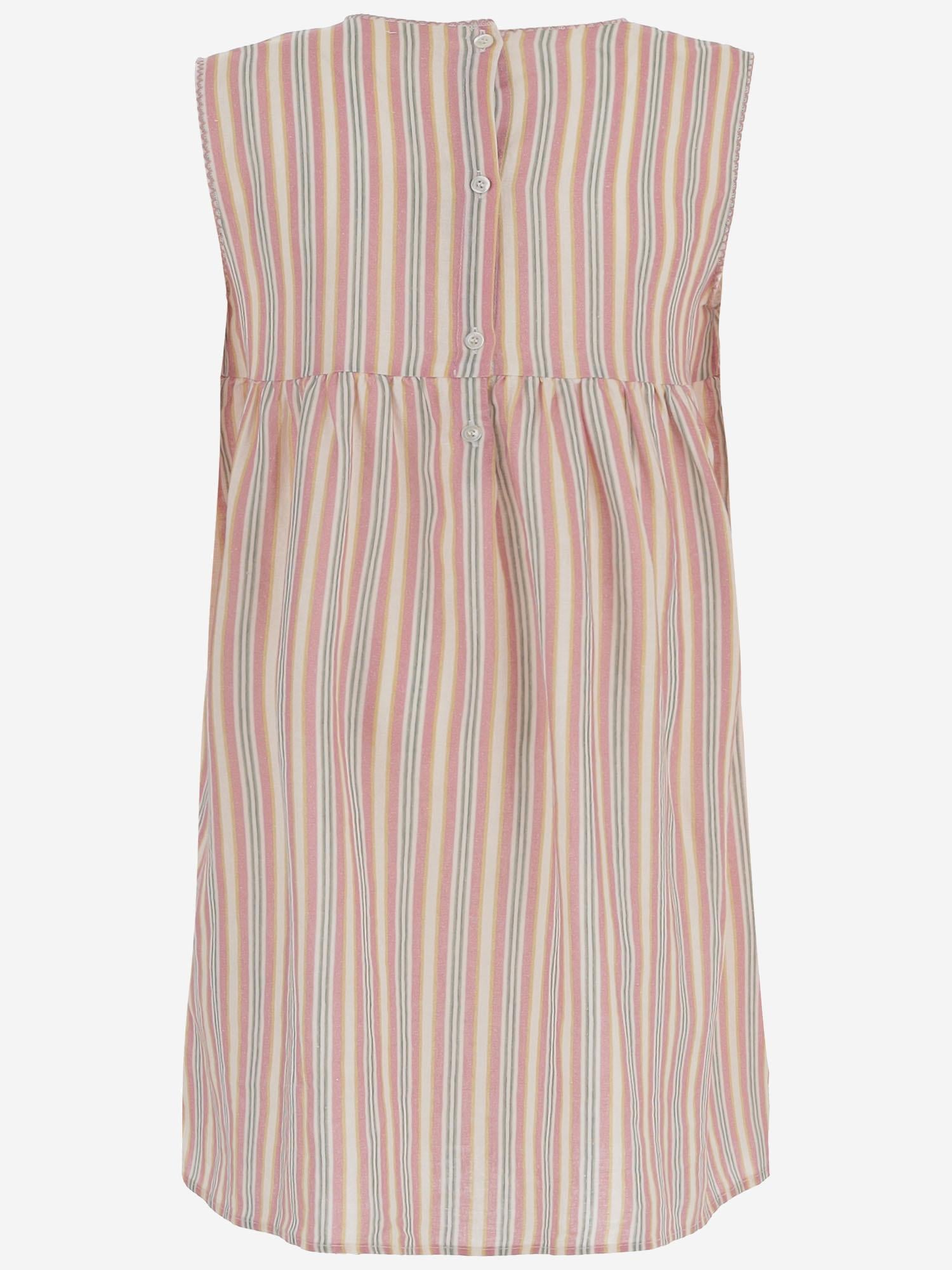 Abito in misto lino a righe 19618091 073 BABE & TESS KIDS 