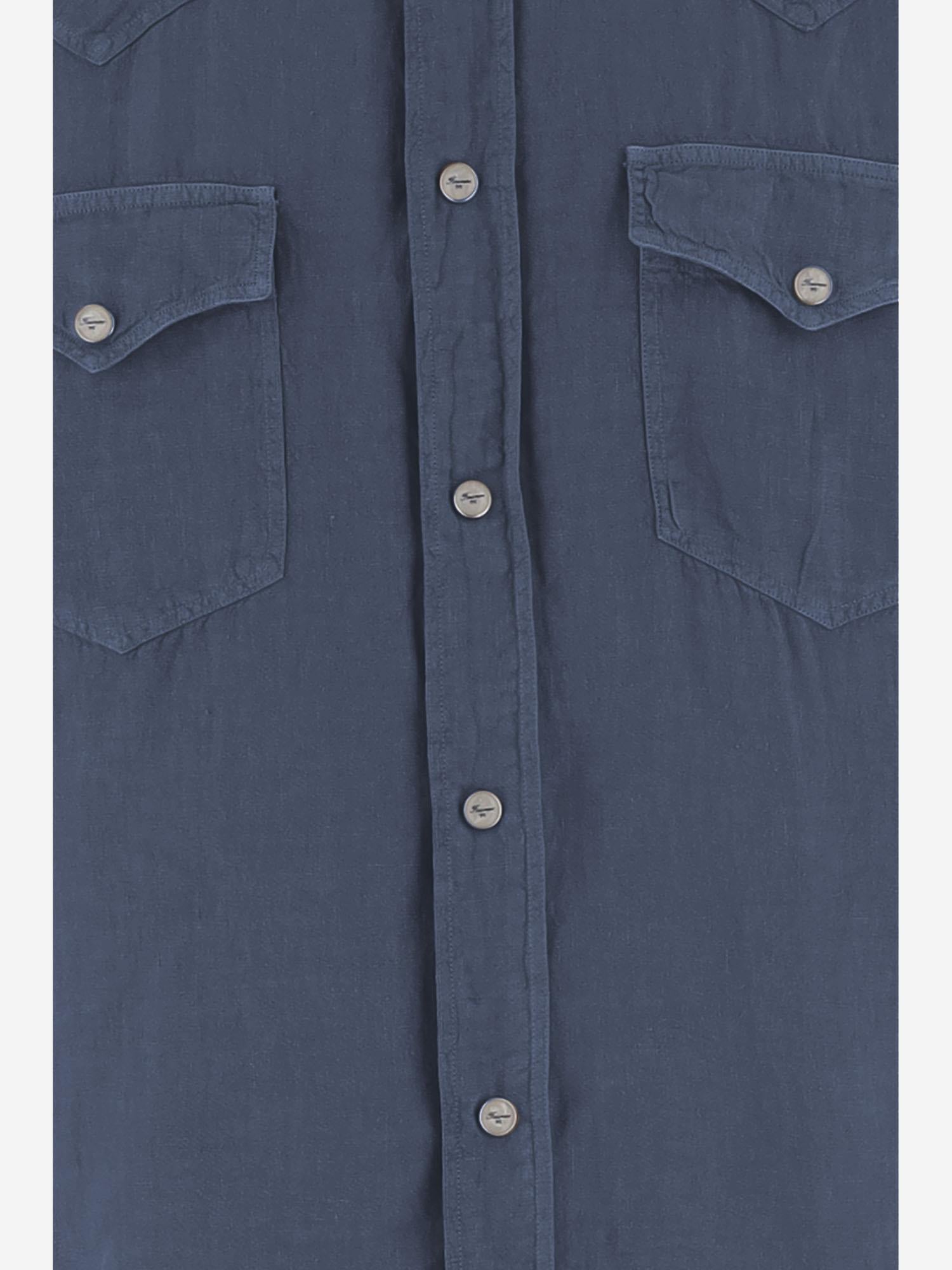 CAMICIA IN LINO P6001G 210 FINAMORE 