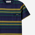 T-SHIRT IN COTONE CON MOTIVO A RIGHE MJNA09 18ZVF0V9D MIU MIU 