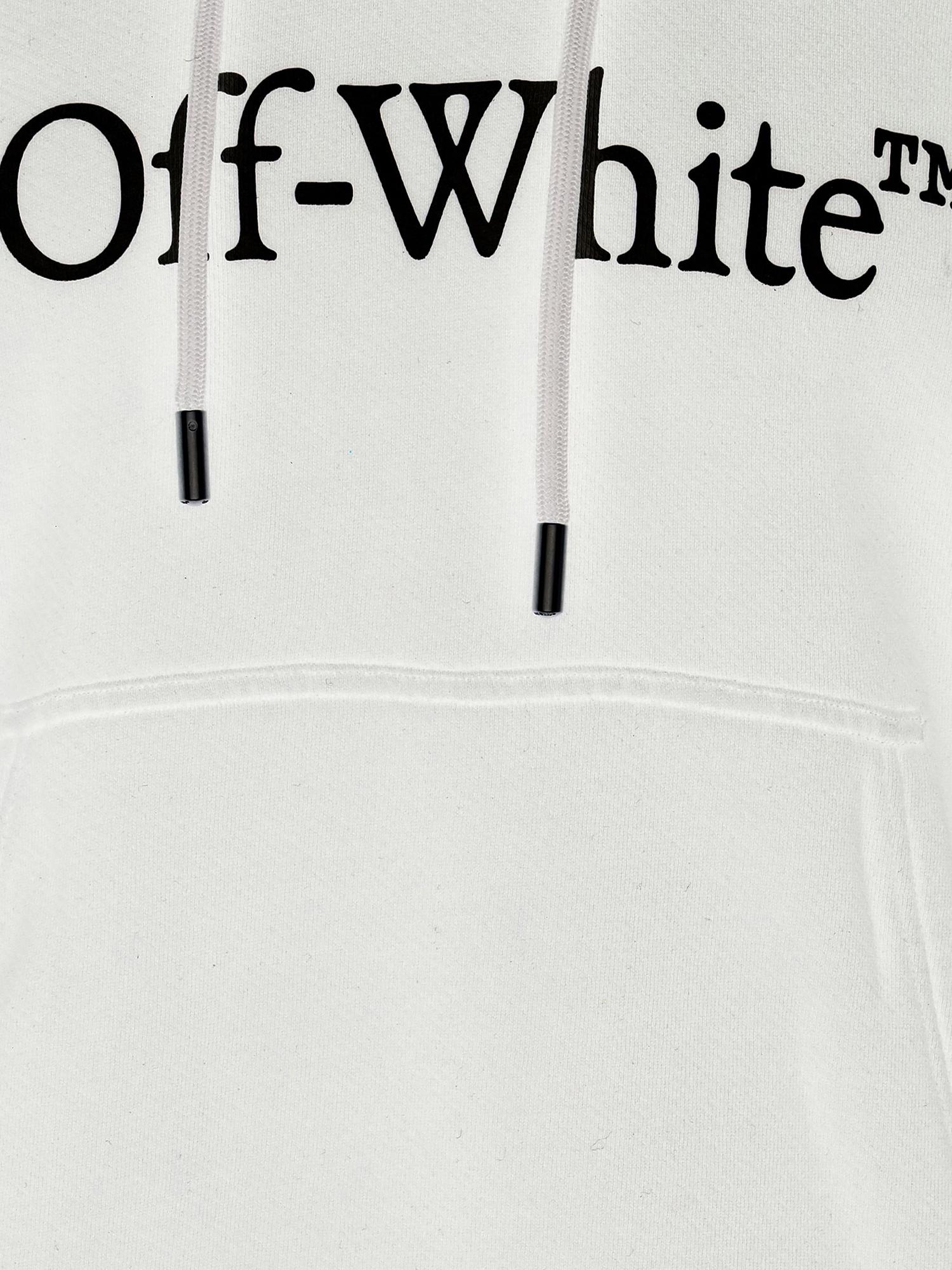 FELPA IN COTONE CON LOGO 44MBB085C9F012 0110 OFF-WHITE 