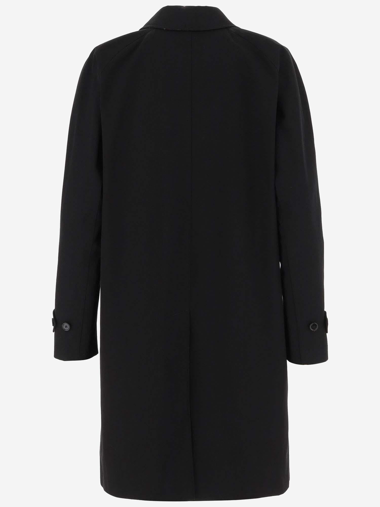 CAPPOTTO IN COTONE 8115787 BLACK BURBERRY 