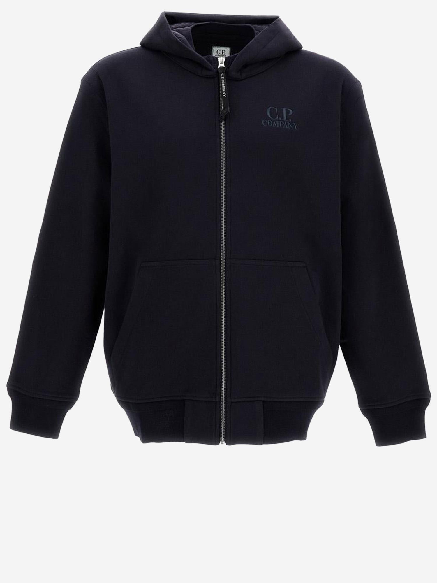 FELPA CON CAPPUCCIO IN COTONE 20CMSS025A 005086W888 CP COMPANY 