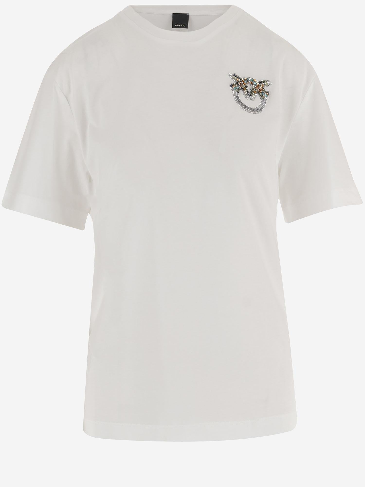 T-SHIRT Strepitoso IN COTONE 105526 A33FZ05 PINKO 