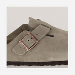 SABOT BOSTON IN PELLE SCAMOSCIATA 560773 TAUPE BIRKENSTOCK 