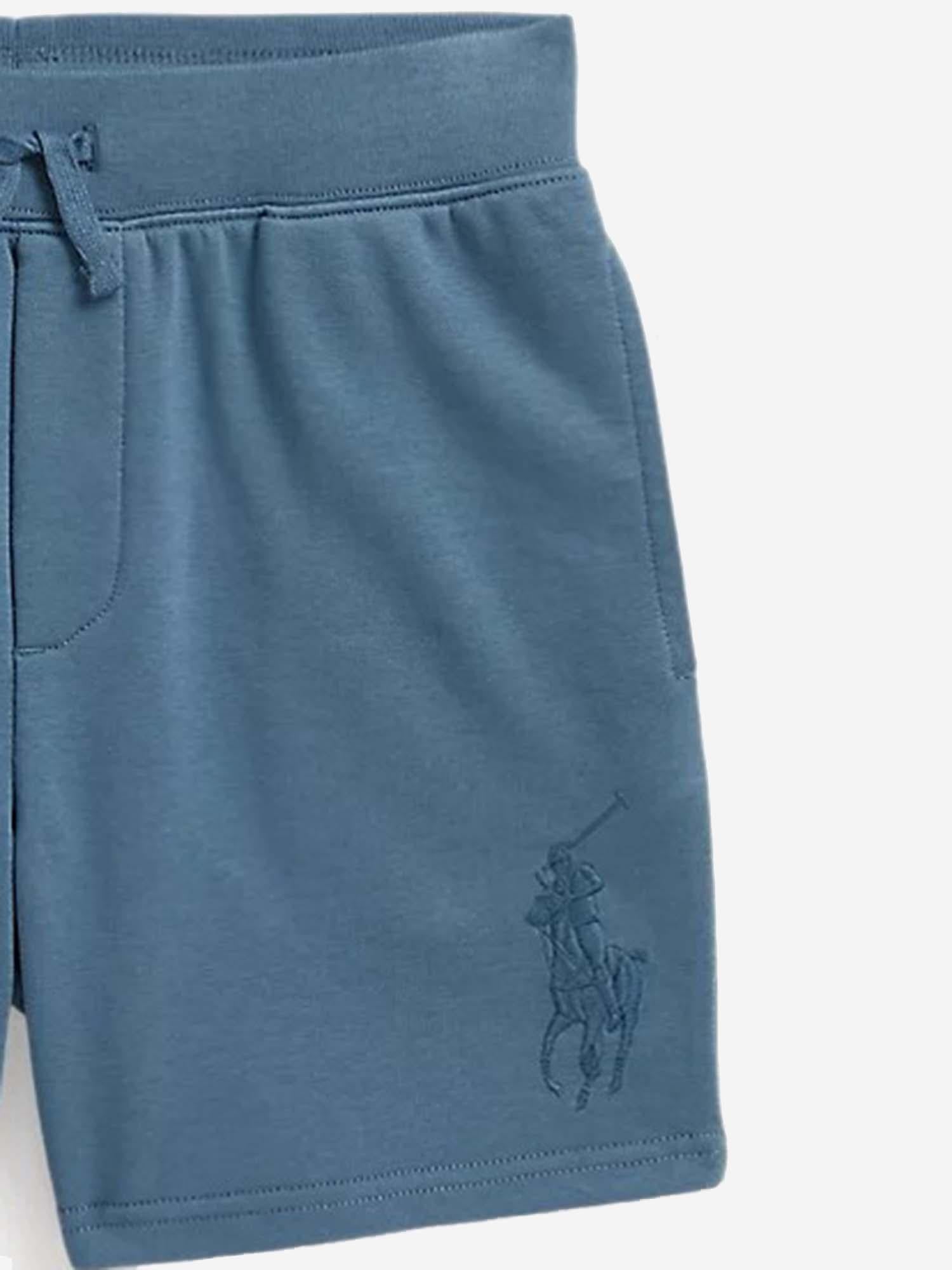 PANTALONI CORTI IN COTONE CON LOGO 323A12258 001 POLO RALPH LAUREN KIDS 