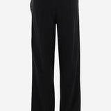 PANTALONI IN COTONE CON FINITURE CHECK 8121159 BLACK BURBERRY 
