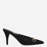 Sabot in velluto con Morsetto dorato 835739 FAETG1000 GUCCI 