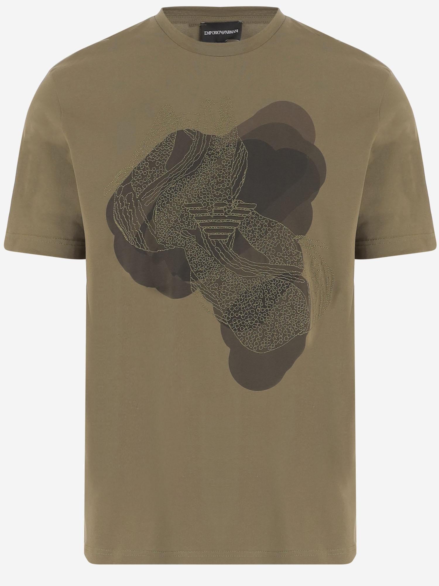 T-SHIRT in COTONE CON LOGO EM006150 AF14795U6254 EMPORIO ARMANI 