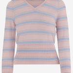 MAGLIA IN CASHMERE A RIGHE W40510AM PWPNKCO GUEST IN RESIDENCE 