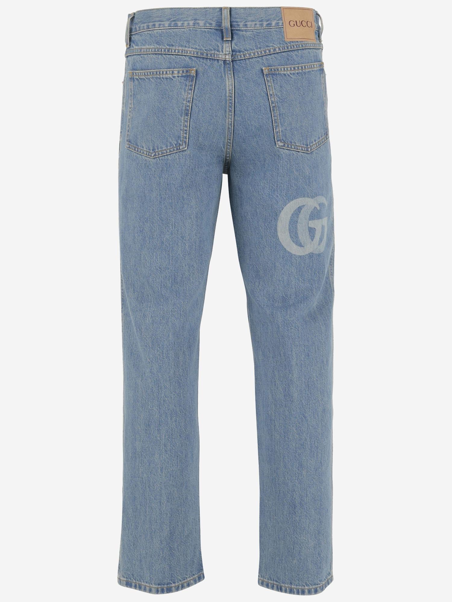 JEANS IN DENIM DI COTONE CON LOGO 815642 XDC6W4492 GUCCI 