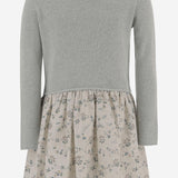 ABITO IN LANA E COTONE CON COLLETTO ARRICCIATO W05GDRK00002 590B BONPOINT KIDS 