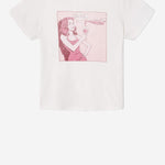 T-SHIRT IN COTONE CON STAMPA 02402WCGT376 VINTAGEWHITE RE/DONE 