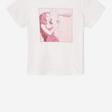 T-SHIRT IN COTONE CON STAMPA 02402WCGT376 VINTAGEWHITE RE/DONE 