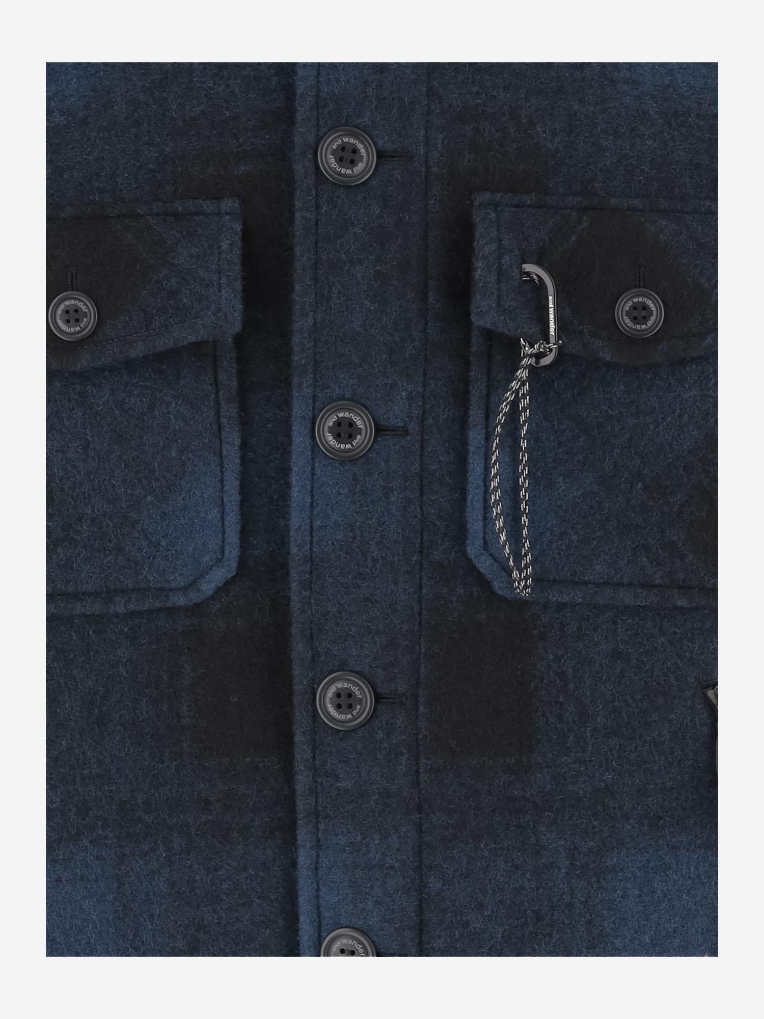 GIUBBOTO a quadri in misto lana 5745283052 120 AND WANDER 