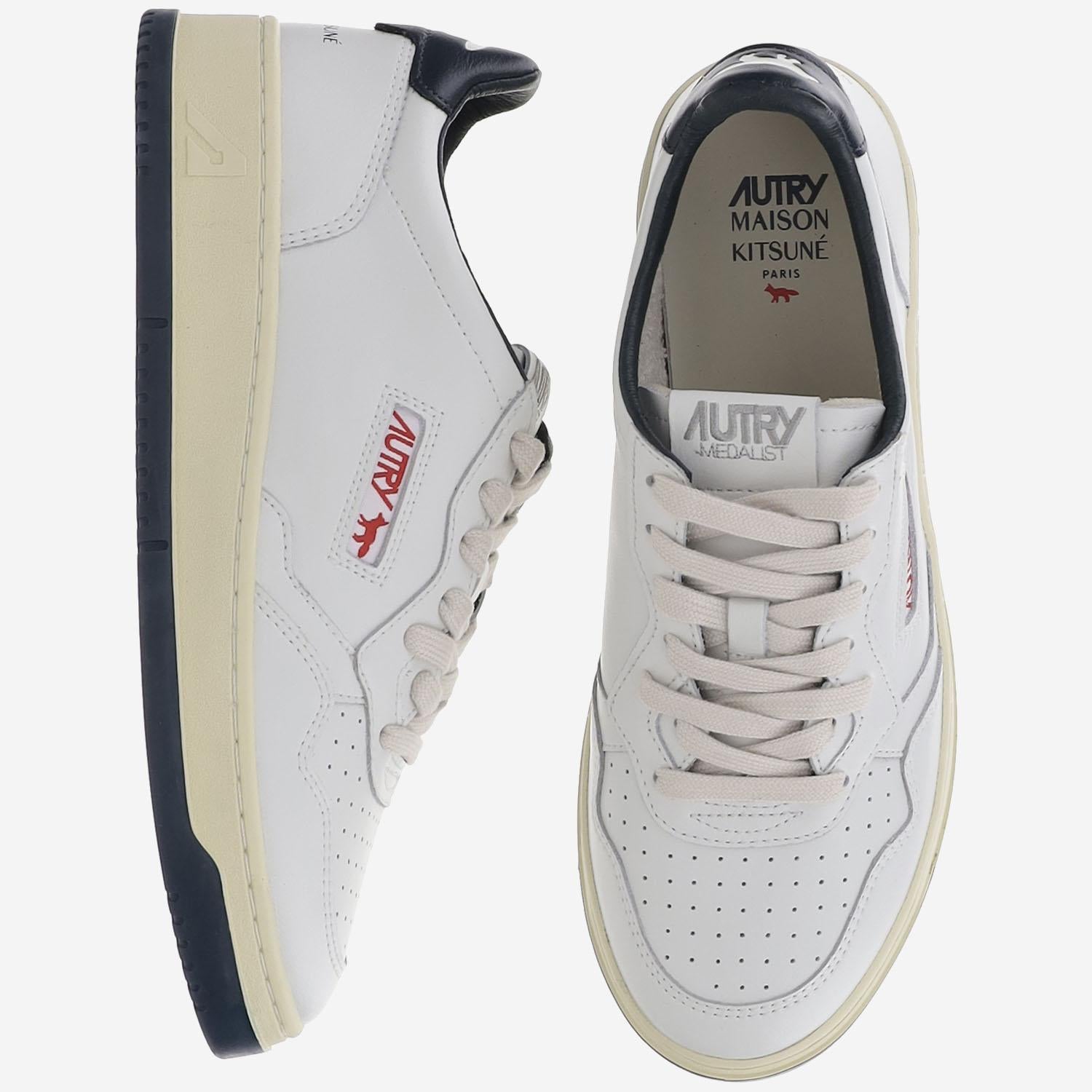 SNEAKERS LOW MEDIALIST MAISON KITSUNÉ x AUTRY AULMMK01 WHTBLU AUTRY 