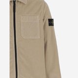 CAMICIA IN VELLUTO DI MISTO COTONE STRETCH 1200003 S0199V0095 STONE ISLAND KIDS 