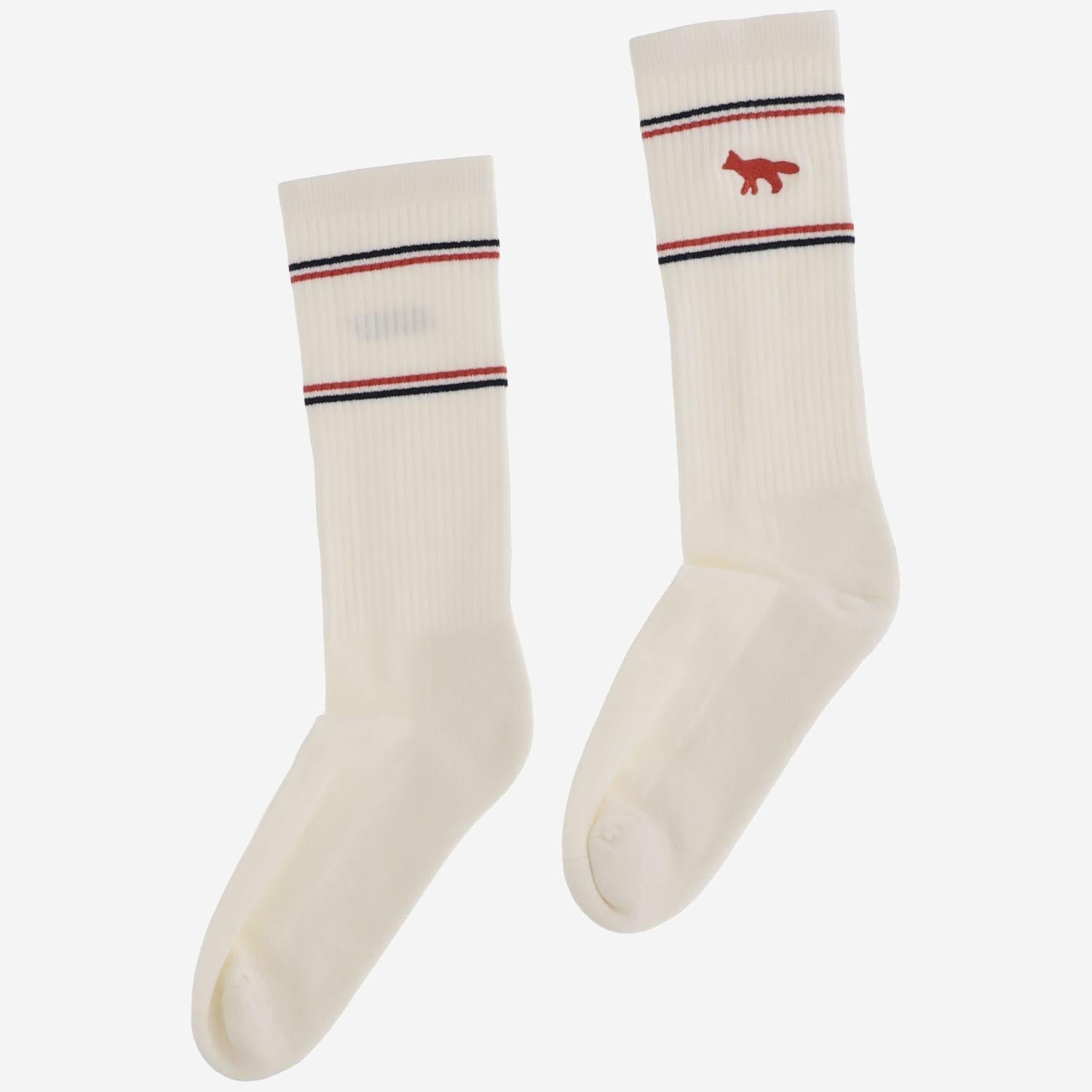 CALZINI AUTRY x MAISON KITSUNÉ SOPUMK4W WHITE AUTRY 