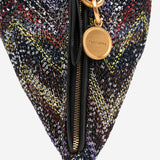 Borsa a mano metallizzata con motivo chevron MI10069F 026 MISSONI 