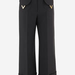 PANTALONI IN LANA E SETA 8B3RB725 1CF0NO VALENTINO 