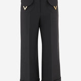 PANTALONI IN LANA E SETA 8B3RB725 1CF0NO VALENTINO 