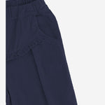 PANTALONI IN COTONE CON VOLANT DECORATIVO 25W150 DARKBLUE 1+ IN THE FAMILY KIDS 