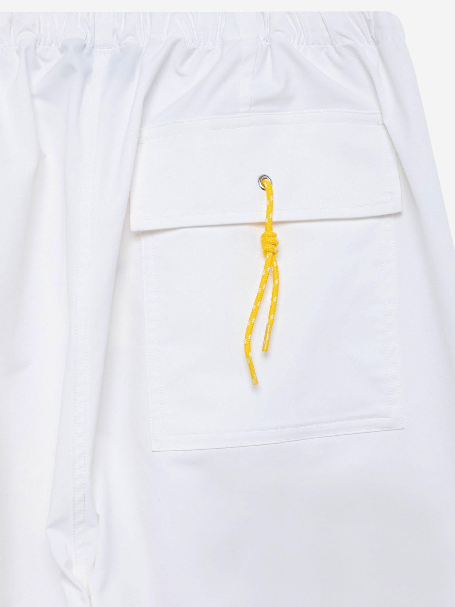 PANTALONI IN NYLON CON LOGO PAPX019W NYLONWHITE AUTRY 